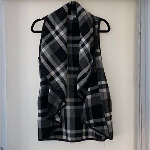 Flannel pattern vest